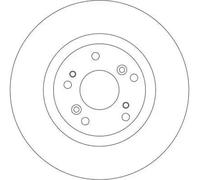 2x Brake disc Vented DF4288 TRW for HONDA CIVIC VII Hatchback