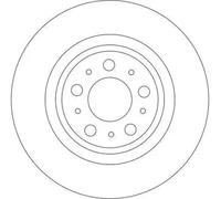 TRW Brake Disc DF4338 - Vented - for Volvo XC90 I (275) 2.4 2011-2014