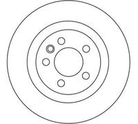 TRW Brake Disc DF4343S Vented for Land Rover Discovery III