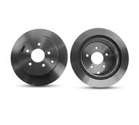 2x Brake disc Vented DF4353 TRW for INFINITI NISSAN