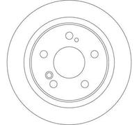 2x Brake disc Vented DF4355 TRW for MERCEDES-BENZ S-CLASS E-CLASS C-CLASS CLK