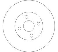 TRW Brake Disc DF4366 – Vented – Fits TOYOTA (FAW): Voltz, Matrix, Corolla Verso