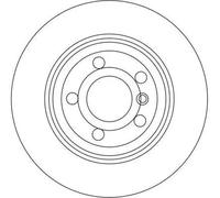 2x Brake disc Vented DF4388 TRW for BMW X3
