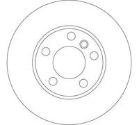 TRW DF4390S Brake disc