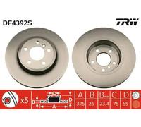 TRW DF4392S Brake disc