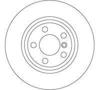 2x Brake disc Vented DF4392S TRW for BMW X3