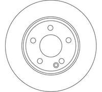 TRW DF4393 Brake disc