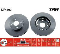TRW DF4403 Brake disc