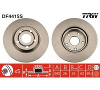 TRW DF4415S Brake disc