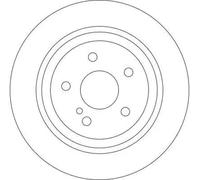 TRW Rear Brake Discs Pair Genuine OE Quality Service Part