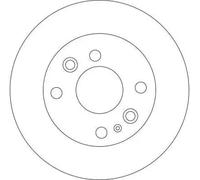 2x Brake disc Vented DF4438 TRW for KIA RIO I Saloon RIO I Hatchback