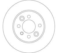 TRW DF4455 Brake disc