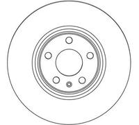 TRW Brake Disc DF4470 – Pair, Vented – For Audi A6 C6 Avant