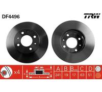 TRW DF4496 Brake disc