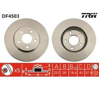 TRW DF4503 Brake disc