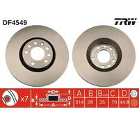 TRW DF4549 Brake disc