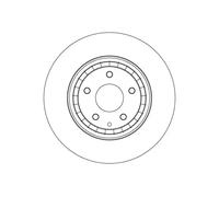 2x Brake disc Vented DF4611S TRW for MAZDA 6 Estate 6 Saloon CX-5