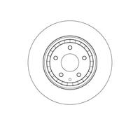 2x Brake disc Vented DF4611S TRW for MAZDA 6 Estate 6 Saloon CX-5