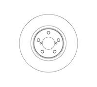 2x Brake disc Vented DF4639 TRW for SUBARU IMPREZA Hatchback