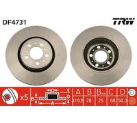 TRW DF4731 Brake disc