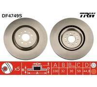 TRW DF4749S Brake Disc for ALFA ROMEO