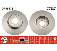 TRW DF4867S Brake disc
