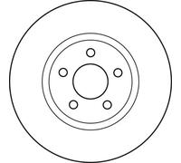 TRW Brake Disc DF4874S Vented for Dodge Neon II (1999-2002), Chrysler