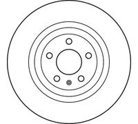 2x Brake disc Vented DF4893S TRW for AUDI A6 C6 Avant A6 C6 A6 Allroad C6