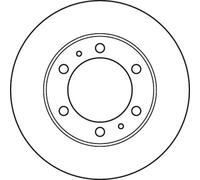 TRW DF4917 Brake Disc for TOYOTA