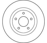 TRW Brake Disc DF4932 – Vented – for Chrysler, Citroen, Dodge, Jeep, Mitsubishi, Peugeot