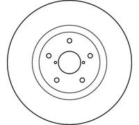 2x Brake disc Vented DF4949S TRW for SUBARU IMPREZA Saloon IMPREZA Hatchback