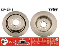 TRW DF4954S Brake disc