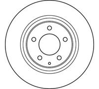 TRW DF4967 Brake disc