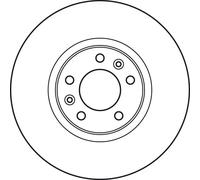 TRW DF4971 Brake disc