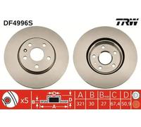 TRW DF4996S Brake disc