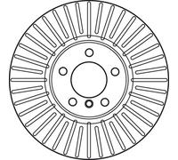 2x Brake disc Vented DF6003S TRW for BMW 5 5 Touring 6 Convertible 6