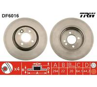 TRW DF6016 Brake Disc for MINI
