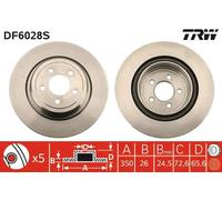 TRW DF6028S Brake disc