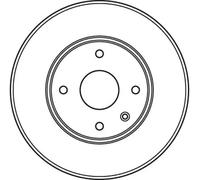 2x Brake disc Vented DF6031 TRW for CHEVROLET EPICA