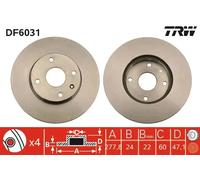 TRW DF6031 Brake disc