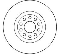 2x Brake disc Vented DF6060S TRW for AUDI A6 C5 A6 C5 Avant