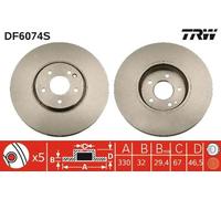 TRW DF6074S Brake disc