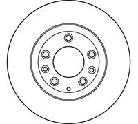 TRW Brake Disc DF6115 - Vented - Mazda MX-5 III (NC) 1.8 2005-2014
