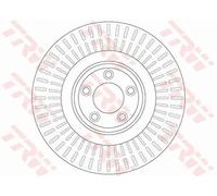 Front Brake Disc Jaguar:F-TYPE,XF,XJ,XK C2C25337 T2R5939