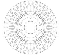 TRW BRAKE DISC (PAIR) - DF6184