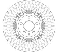 2x Brake disc Vented DF6216 TRW for AUDI A7 Sportback A6 C7 A8 D4 A6 C7 Avant