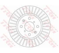 2x Brake disc Vented DF6232 TRW for SUZUKI SWIFT III