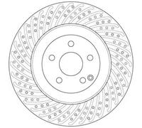 TRW Brake Disc DF6242S – Vented for MERCEDES-BENZ S-Class E-Class SL (R230) 2008-2012