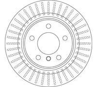 2x Brake disc Vented DF6313 TRW for BMW 1 Coupe 1 Convertible