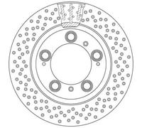2x Brake disc Vented DF6337S TRW for PORSCHE BOXSTER Spyder 911 911 Convertible